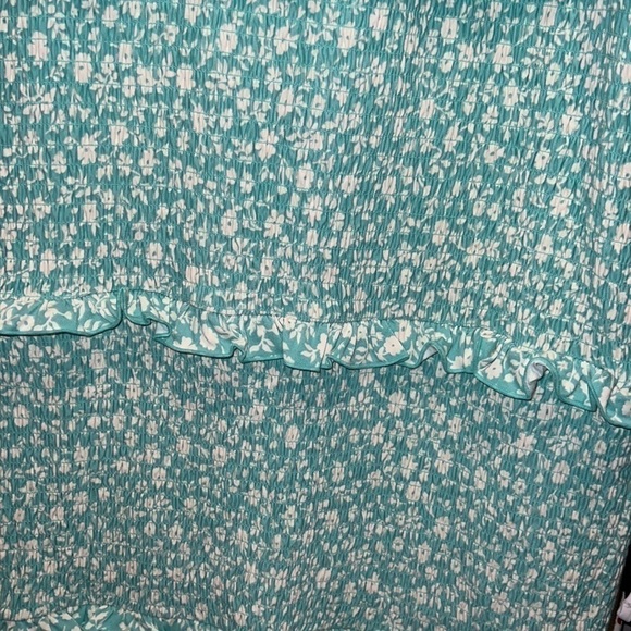 No Boundaries Juniors Fully Smocked Dress with Ruffles - Picture 3 of 4